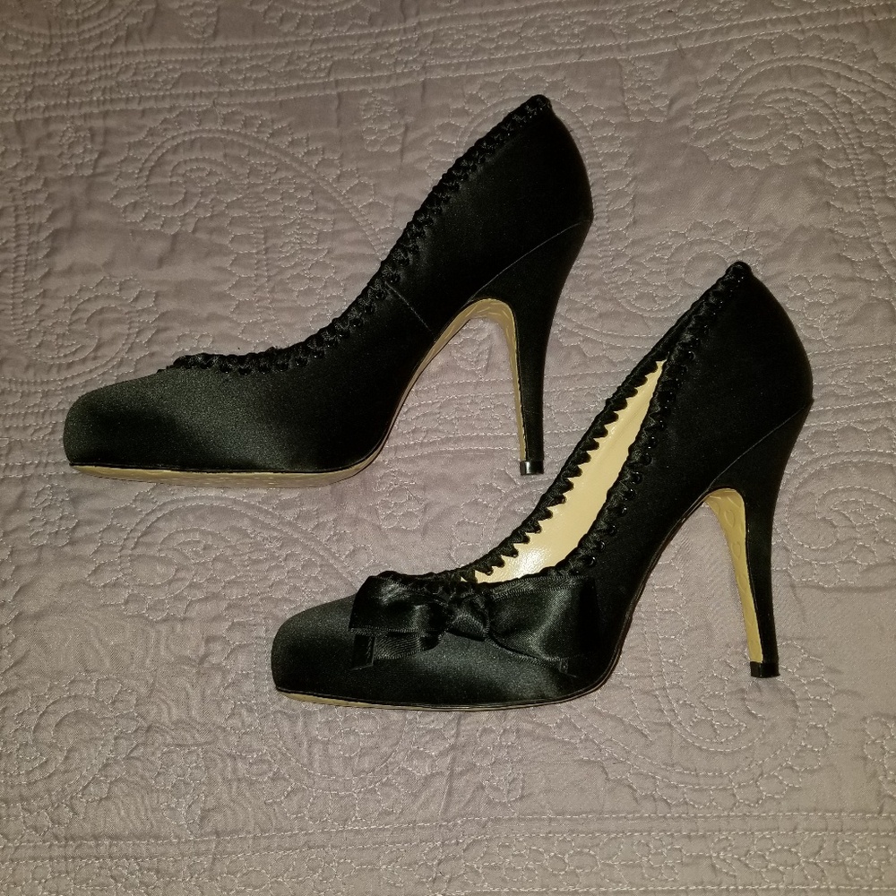 Betsey Johnson Satin Heels